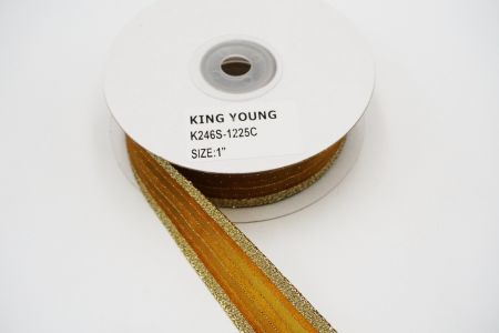 Ultimate Luxury Woven Ribbon_K246S-1225C_dark gold